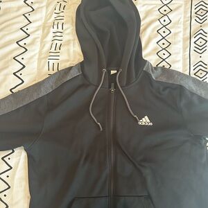 Black and Grey Adidas Jacket